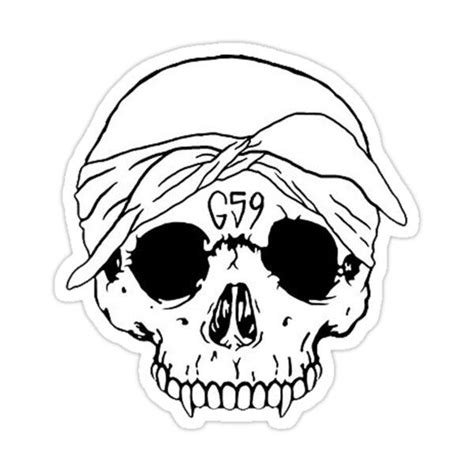 g59 skull Sticker by zatatare in 2022 | Vintage tattoo art, Skull sticker, Tattoo outline drawing