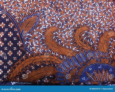 Batik, Indonesia Traditional Fabric Stock Photo - Image of colourful ...