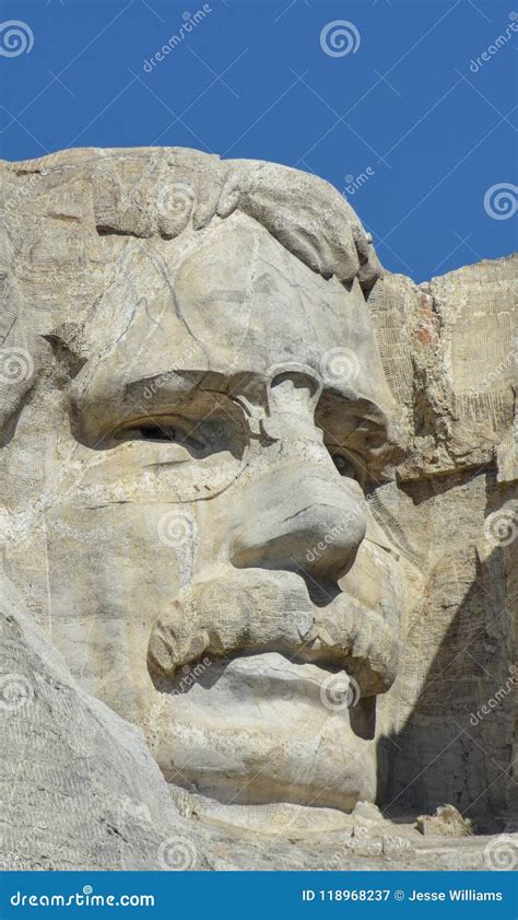 Mount Rushmore Theodore Roosevelt Stock Image - Image of roosevelt ...