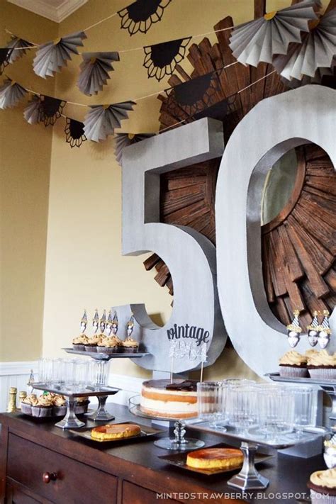 50th Birthday Party Decorating Ideas | Fiesta de cumpleaños de los 50 ...