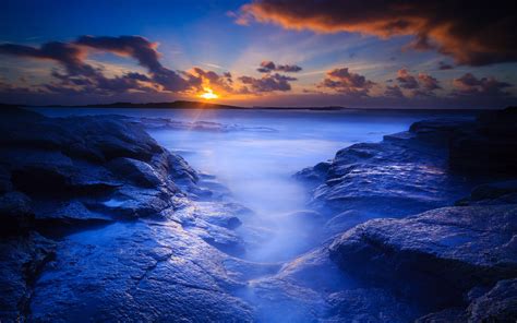 HD Background Wallpaper Blue Beach - WallpaperSafari