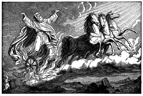 Elijah Taken up to Heaven in a Chariot of Fire and a Whirlwind | ClipArt ETC