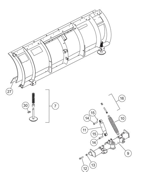 Westernparts.com Pro Plow Series 2 Blade & Quadrant Diagram