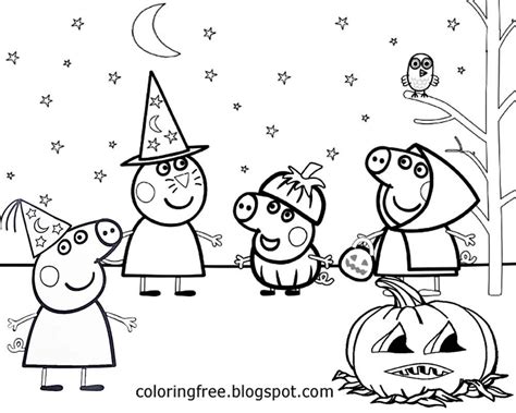 peppa halloween coloring pages - Jona Poore