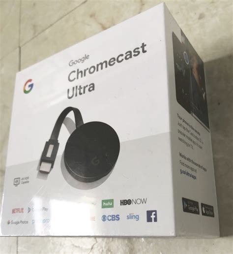 Google - Chromecast Ultra 4K Streaming Media Player,HDR,Dolby Vision