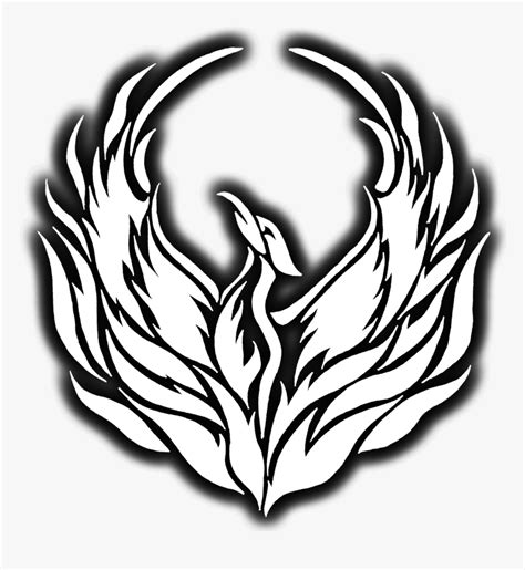 Phoenix Black And White Png - White Phoenix Logo Png, Transparent Png ...