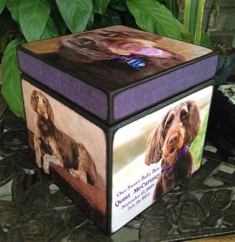 Photo Pet Urns- Personalized Dog Urn-wooden dog urns-handmade pet urns ...