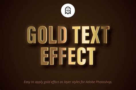 Gold Text Effect for Photoshop / Gold Effect / Shiny Effects / Typography / Premium / Luxury ...