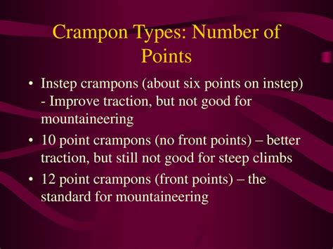 Crampons Ben Ingram. - ppt download