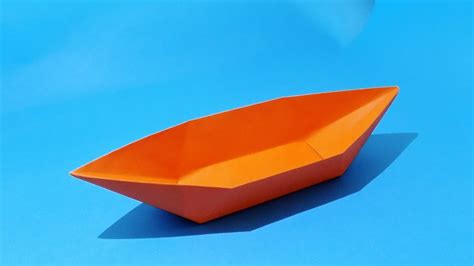 How to make a paper boat that floats - Origami boat.