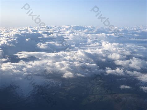 Cloud Photography Landscape On The Airplane | PSD Free Download - Pikbest