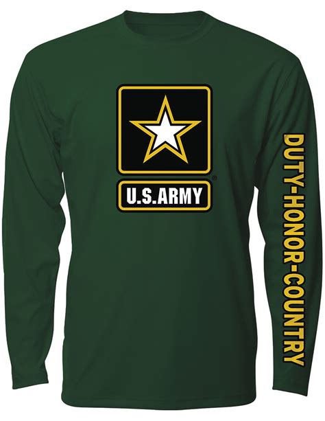 US Army Military Long Sleeve T-Shirt - Logo Sleeve Design 2X - Walmart.com - Walmart.com