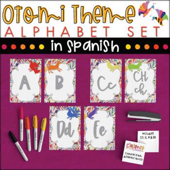 Spanish Alphabet - Otomi Theme by Bartlett Designs | TpT