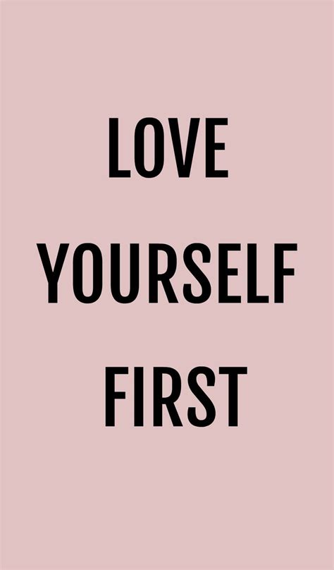 Download Cute Lock Screen Love Yourself First Wallpaper | Wallpapers.com