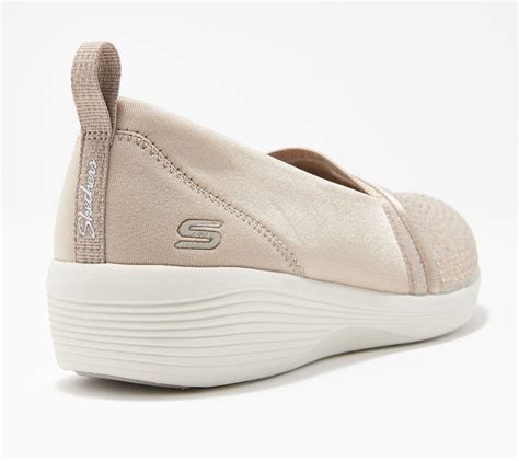 Skechers Arya Sparkle Slip-On Shoes - QVC.com