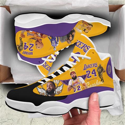 Kobe Bryant Laker 24 Shoes Los Angeles Lakers Shoes | Etsy