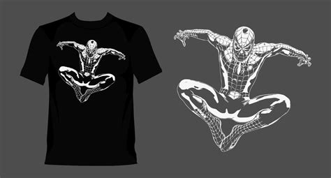 homem-aranha esboço design gráfico, para estampas de t-shirt, ilustração vetorial 14024187 Vetor ...