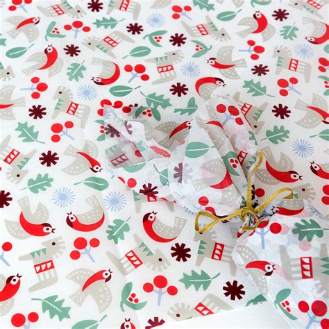 Nordic Christmas Tissue Paper (10 Sheets) | Rex London