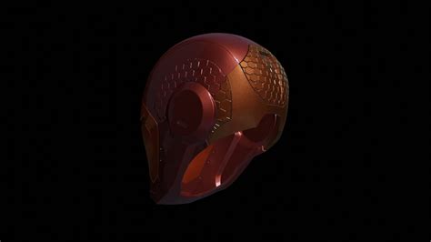 ArtStation - Iron Man helmet 3D printable model consisting of 5 pieces ...