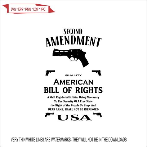 2nd Amendment Gun American Rights Weapon Not Infringed Freedom Defend ...