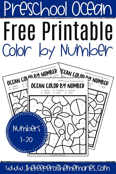 Free Color By Number Printables For Preschoolers - PRINTABLE TEMPLATES