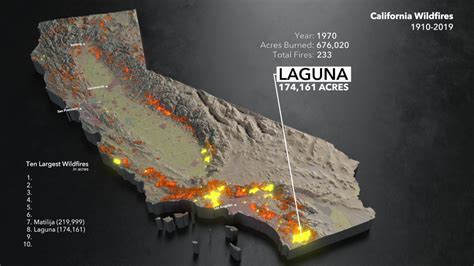 Map: See California’s Wildfire History Since 1910 – NBC Los Angeles