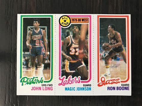 Lot - 1980-81 Topps Magic Johnson Rookie Card