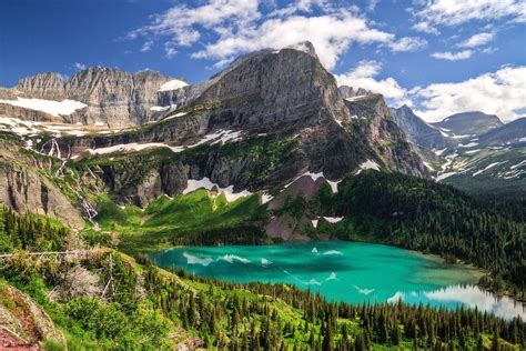 nature, Landscape, Lake, Turquoise, Water, Mountains, Forest, Glacier ...