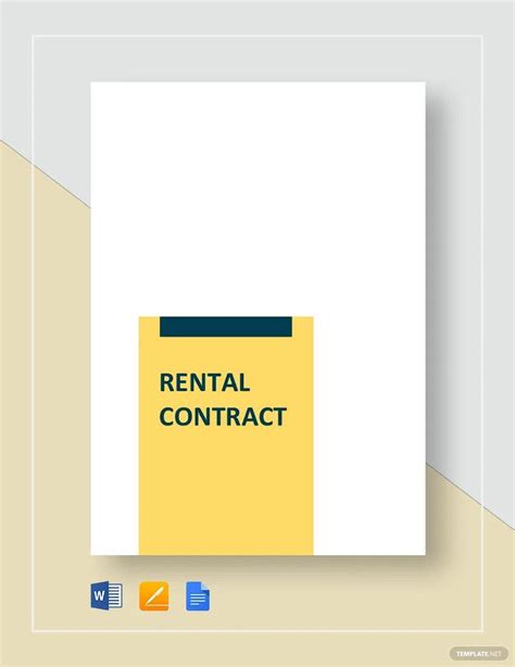 Rental Agreement Templates - Documents, Design, Free, Download | Template.net