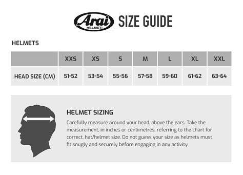 Find the right size Arai helmet for you with our Arai size guide - Demon Tweeks Blog