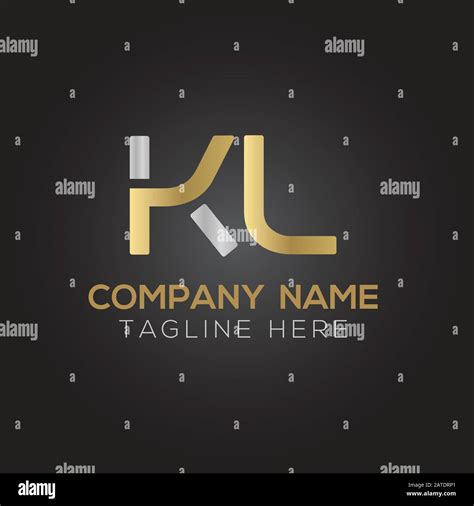 Initial ALphabet KL Logo Design vector Template. Abstract Letter KL ...