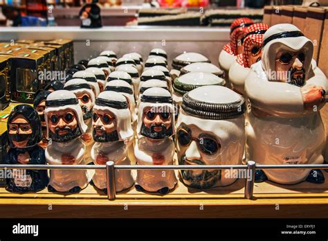 Porcelain figurines, souvenirs, Dubai International Airport, Dubai, United Arab Emirates Stock ...