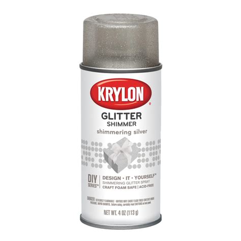 Krylon Glitter Shimmer Spray Paint, 4 oz., Shimmering Silver - Walmart ...