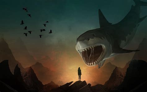 Shark Art Wallpapers - Top Free Shark Art Backgrounds - WallpaperAccess