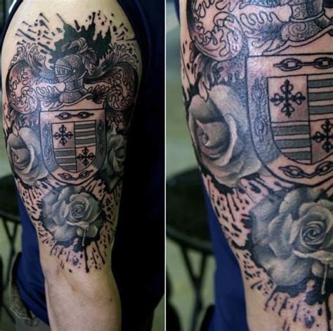 Top 43 Family Shield Tattoo Ideas [2021 Inspiration Guide]