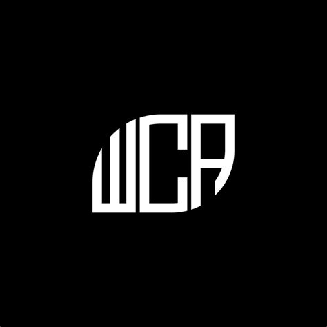 WCA letter logo design on black background. WCA creative initials ...