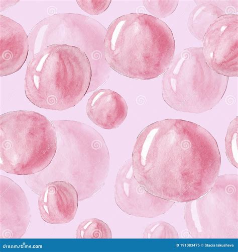 Seamless Pattern with Pink Bubble Gum Stock Illustration - Illustration of drop, fabric: 191083475