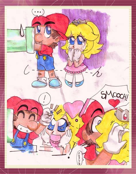 Do You Remember Our First Kiss - Mario and Peach Fan Art (11847780 ...