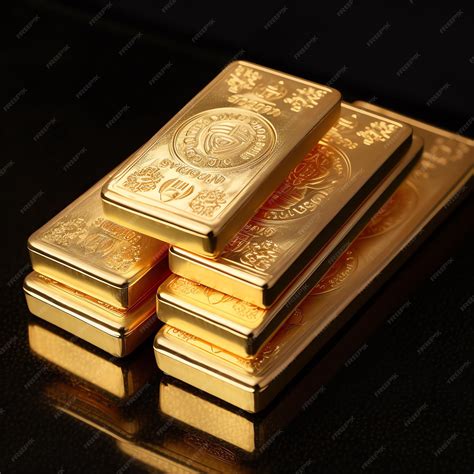 Premium AI Image | A stack of gold bars