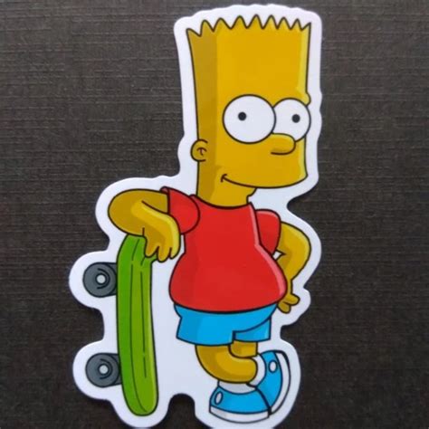 Bart Simpson The Simpsons Sticker Skateboard Luggage Laptop, Hobbies ...