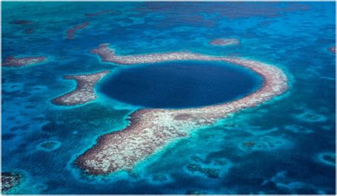 The Great Blue Hole of Belize, one of top diving sites in the world, became famous thanks to ...