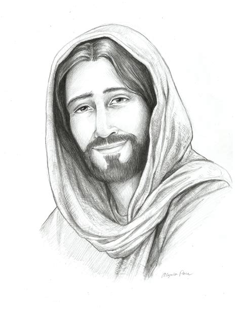 Face Jesus Easy Drawing