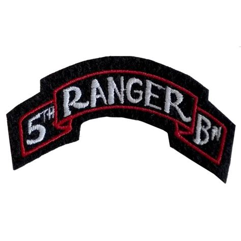 US WW2 5TH RANGER BATTALION SCROLL PATCH - WARSTUFF.COM