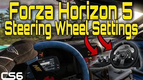 Forza Horizon 5 Steering Wheel Settings - Logitech G920 & G923 - YouTube