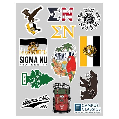 Sigma Nu Sticker Sheet – Sigma Nu Official Store