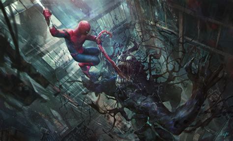 Spider-Man vs Venom by Akia Koiguchi : r/Spiderman