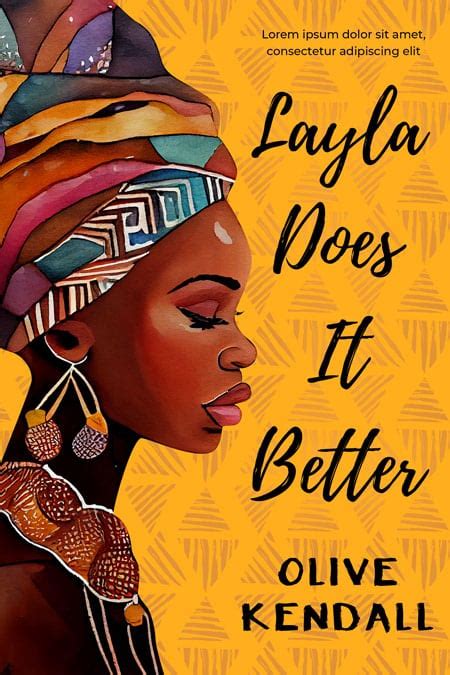 Layla Does It Better - Illustrated African-American Fiction Premade Book Cover For Sale ...