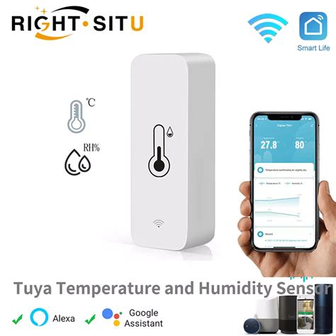 Tuya Smart Temperature And Humidity Sensor Wifi App Remote Monitor For Smart Home Var Smartlife ...