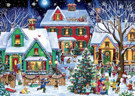 Classic Christmas - Christmas Houses Jigsaw Puzzle, 1000 Pieces | I Love Puzzles