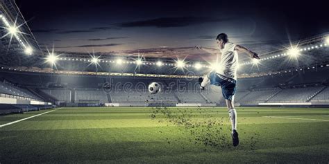 Soccer forward player stock image. Image of play, leisure - 72334729